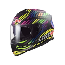 Ls2 Storm 2 Power Kask Mat Siyah - Gökkuşağı