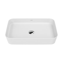 Creavit Loop Dikdörtgen Çanak Lavabo 40x60cm Beyaz Lp060-00cb00e-0000