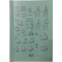 40 Yaprak Kareli Defter Plastik Kapak A-5 1 Adet Pp Kapak Küçük Boy Kareli Defter 40 Sayfa A5 Desenli Kapak Açık Yeşil