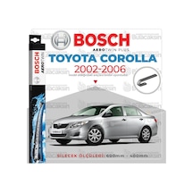 Toyota Corolla Uyumlu Sedan Muz Silecek Takımı 2002-2006 Bosch Aerotwi