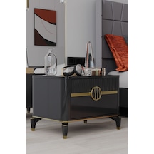 Modalife Bella Tek Çekmeceli Komodin - Antrasit