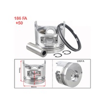 İtal 186Fa Piston Segman Komple +0.50 Mm