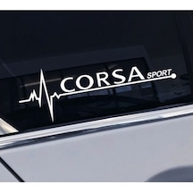 Opel Corsa Yan Cam Sticker Oto Kapı Çıkartma 20Cmx7Cm