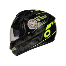 Fr913 Evo Sarı Motosiklet Kaskı Güneş Vizörlü Full Face Kask Çok Renkli