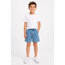 Eray Alp Kids Erkek Çocuk Mavi Kot Şort Yazlık Günlük Model