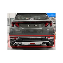 2021-2023 Hyundai Tucson Arka Tampon Koruma Difüzör İthal Premium Arka Tampon Eki Sportif Tasarım