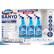 Powermax Banyo Temizleyici 750 Ml X3 Set Çok Amaçlı Banyo Temizlik Ürünü