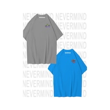 Nevermind Unisex To Infinity & Beyond Ön Baskılı Sevgili Çift Kombini Tasar Antrasit-mavi