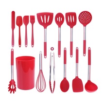 Suntek 15x Mutfak Aletleri Seti Izgara Malzemeleri Kırmızı Kırmızı Çok Renkli