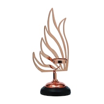 Vitale Kuğu Mumluk Bronz 37 Cm Ak.je0083