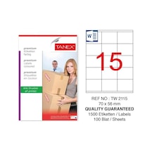 Tanex Tw-2115 Sevkiyat ve Lojistik Etiketi 70x56 mm