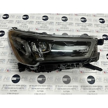 Toyota Hilux Koyu Gri Krom Mercek Tip Sağ Far Lambası 2021-2024