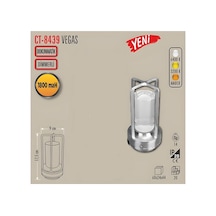 Ct-8439 Vegas Şarjlı Masa Lambası Beyaz