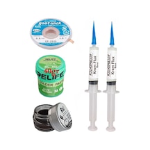 Relıfe Rl-402 Krem Lehim 183 C Sn63/pb67 40gr Havya Uç Temizleyici Flux Lehim Toplama Cp-2515 Emme Teli Seti05