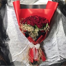 Yapay Buket Yapay 41'Li Gül Buketi Isteme, Özel Gün Için Kırmızı