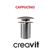 Creavit Sf030 Pop-up Sifon Başlığı Cappucino Taşmasız Krom Lavabo Krom