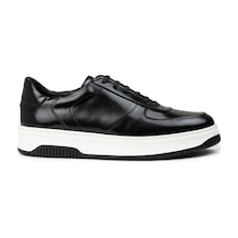 Deery Erkek Hakiki Deri Siyah Sneaker Ayakkabı - 01965msyhe09 Siyah