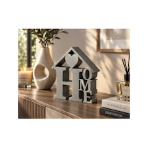 Home Yazılı Dekoratif Kalpli Biblo Gri
