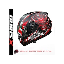 Shiro Fullface Blaster De Motosiklet Kaskı Kapalı Grafik