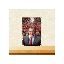 Mustafa Kemal Atatürk Tasarımlı 20x30 Cm Retro Ahşap Tablo Çok Renkli - 743298041 Çok Renkli