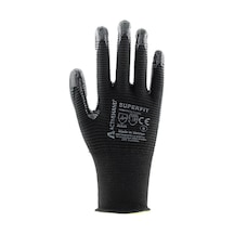 Superfit Sy/sy No:10 Avuç İçi Tırtıklı Nitril Kaplı Polyester Eldiven