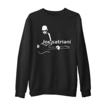 Joe Satriani - Gitar Siyah Erkek Kalın Sweatshirt