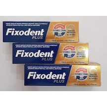 Fıxodent Plus 40 G Diş Protez Yapıştırıcı Krem 3'lü Paket