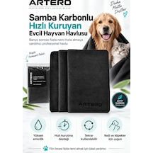 Artero Samba Yüksek Emici Mikrofiber Karbon Kedi Köpek Kurulama Havlusu
