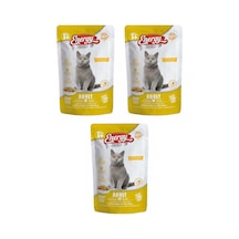 Energy Tavuklu Yetişkin Yaş Pouch Kedi Maması 3 x 85 G