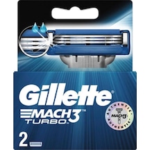 Gillette Mach3 Turbo Yedek Başlık 2'li