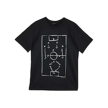 Stoned&Fame Siyah Alex De Souza Baskılı T-shirt SIYAH