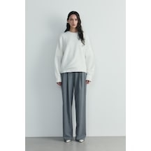 Suud Collection Ekru Bella Oversize Kazak