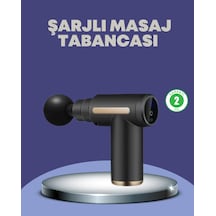 Zenvia Sporcu Kas Masaj Tabancası 6 Kademe Güçlü Titreşim 4 Başlık Şarjlı Masaj Aleti Znv2026 Çok Renkli