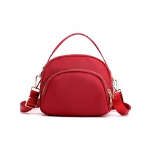 Kırmızı Kadın Moda Çanta Su Geçirmez Naylon Kese Crossbody Askılı Çanta Çok Fonksiyonlu Omuz Çantası Çanta Telefon Çantası Çanta