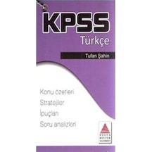 KPSS Türkçe Strateji Kartları - Tufan Şahin - Delta Kültür