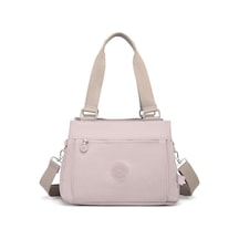 Krinkıl Kumaş Kadın Omuz Çantası Smart Bags 1125 Kum Kum