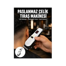 2025 Model Şarjlı Dijital Saç Sakal Tıraş Makinesi Islak Kuru Kullanıma Uygun Yeni Nesil Standart