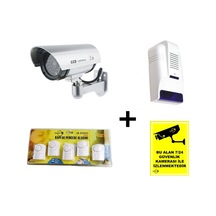 Lorex Soygun Caydırıcı Set (Sahte Siren+Pvc+Alarm+Sahte Kamera)