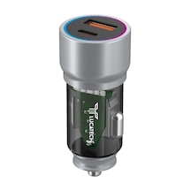 67w Turbo Araç Şarj Başlığı Usb + Pd Girişli