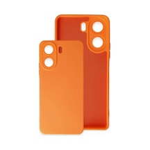 Magicool Xiaomi Redmi 13c Kılıf Nano İçi Kadife Silikon - Turuncu