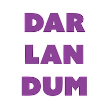 Darlandum Araba Sticker 17x17 Cm Mor