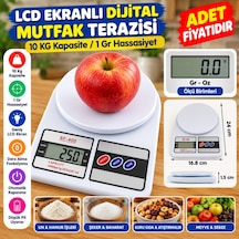 Lcd Ekranlı Dijital Hassas Mutfak Terazisi Tartısı Baskülü Adet Fiyatıdır Diğer