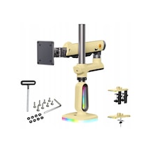 Nb D9 Profesyonel Rgb Aydınlatmalı 32-60 İnç Gaz Amortisörlü Oyuncu Monitör Kolu Sarı 2-20 Kg