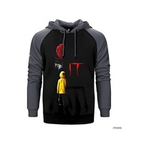 It Child And Balloon Sarı Renk Reglan Kol Sweatshirt / Hoodie