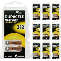 Duracell 312 İşitme Cihazı Pili 6'lı 10 Paket