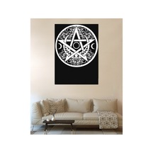 Pentagram 2 No Desenli Tasarım Duvar Halısı