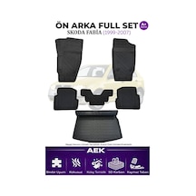 Skoda Fabia 1999-2007 Hb 5d Karbon Paspas Takımı +3d Pvc Bagaj Ha