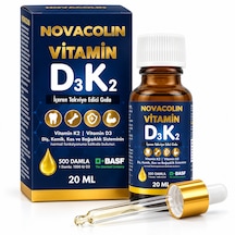 Novacolin Vitamin D3 K2 Damla 1000 Iu D3 + K2 Mk-7 20 Ml