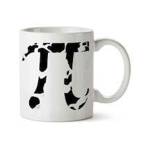 Pi Sayısı Cow Pi Day Porselen Kupa Bardak Beyaz