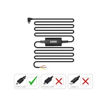 Kawa Pt01 D8 / D10 Uyumlu Mini Usb Park Modu Bağlantı Kiti Akü Sigorta Park Modunda Kayıt İçin Bağlantı Kablosu
